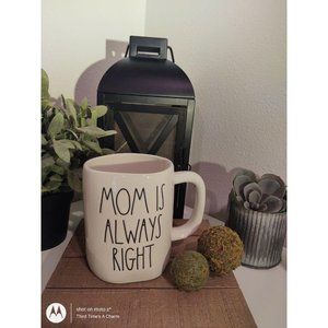 NEW Rae Dunn MOM IS ALWAYS RIGHT Coffee Mug Tea